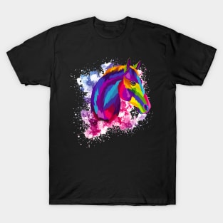Pop Art Colorful Horse T-Shirt
